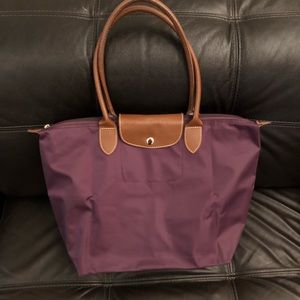 Purple Nylon Tote